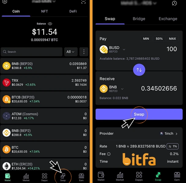 سواپ در سیف پل