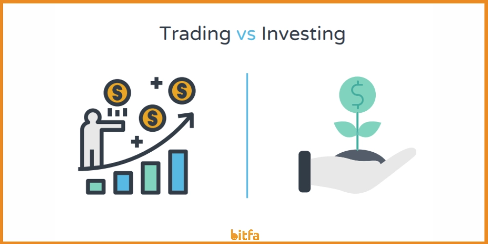 مقایسه ترید و سرمایه‌گذاری