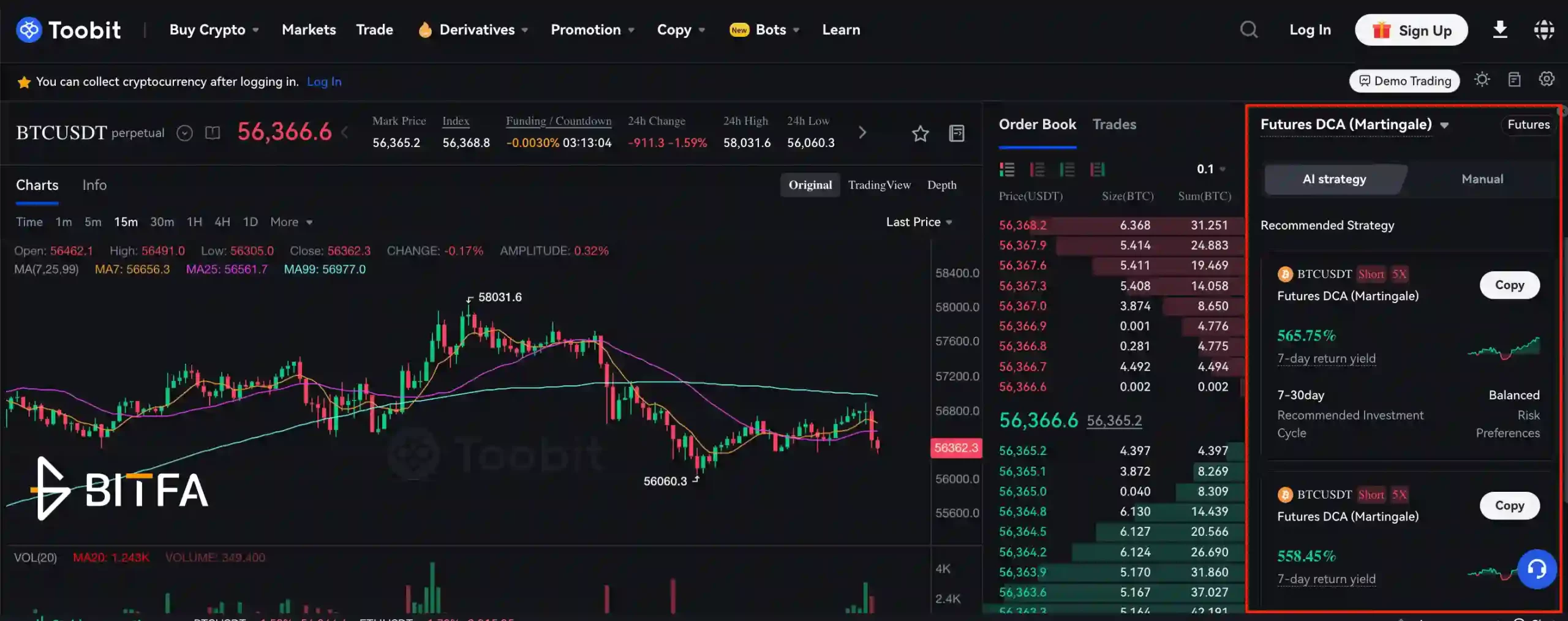 فیوچرز مارتینگل (Futures DCA Martingale)