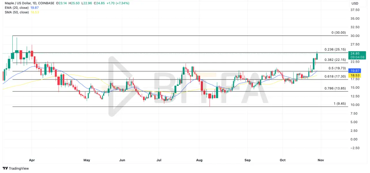 Maple Finance (MPL) بهترین ارزهای دیجیتال RWA برای خرید در آبان ۱۴۰۳