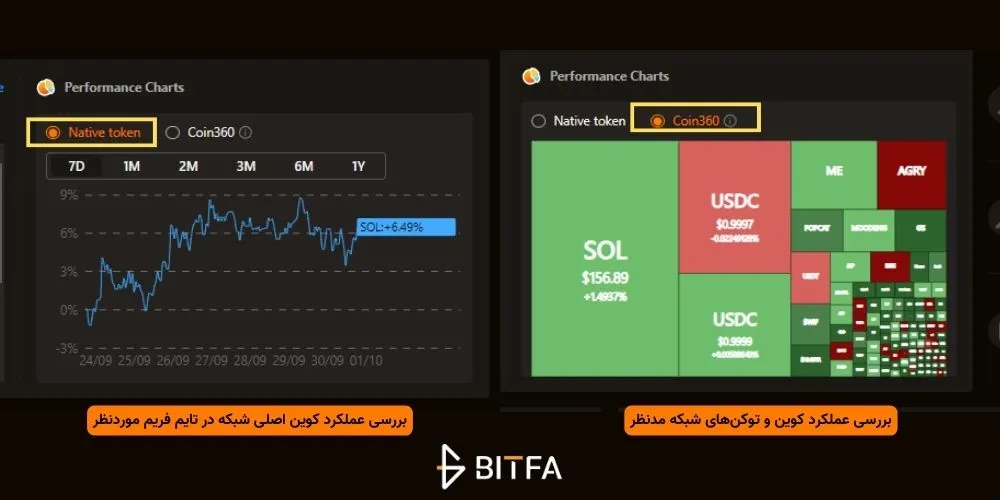 چارت عملکرد شبکه سایت birdeye