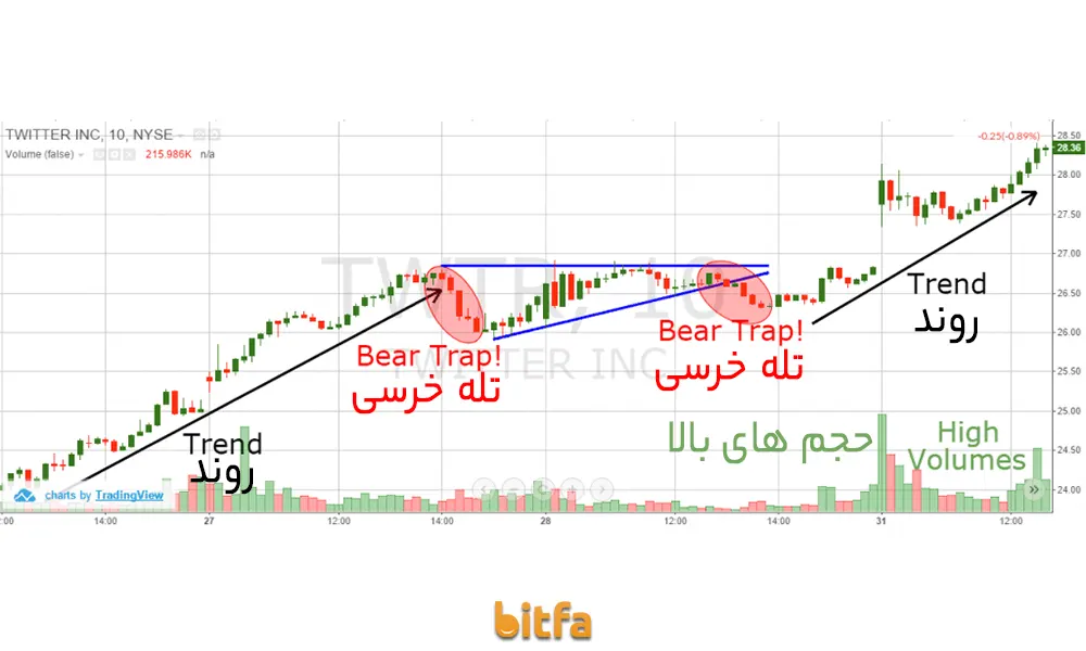 تله خرسی اندیکاتور حجم