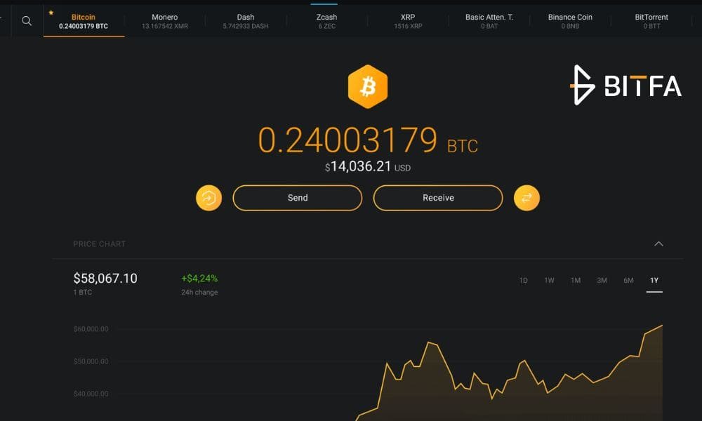 ساخت Bitcoin wallet در دسکتاپ
