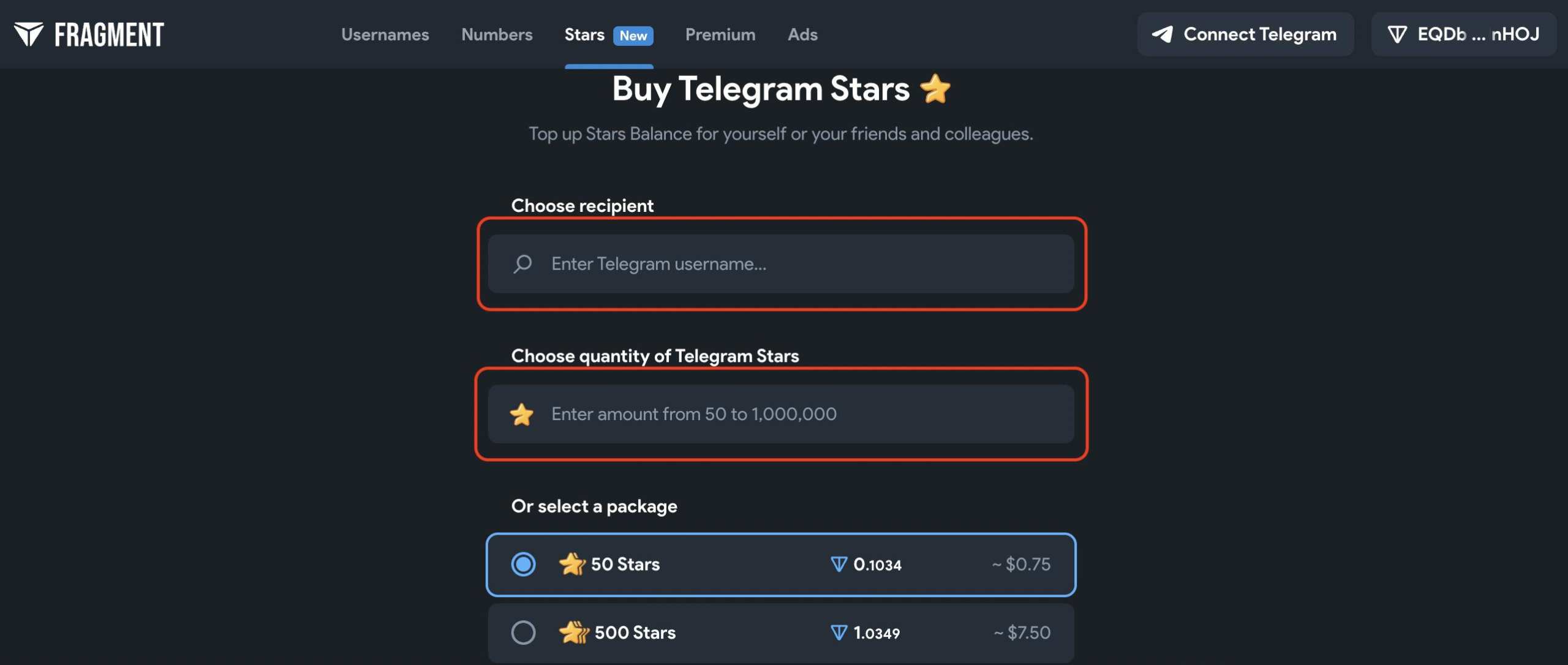 Buy Stars