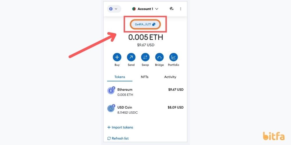 انتقال ارز اتریوم به کیف&zwnj;پول متامسک