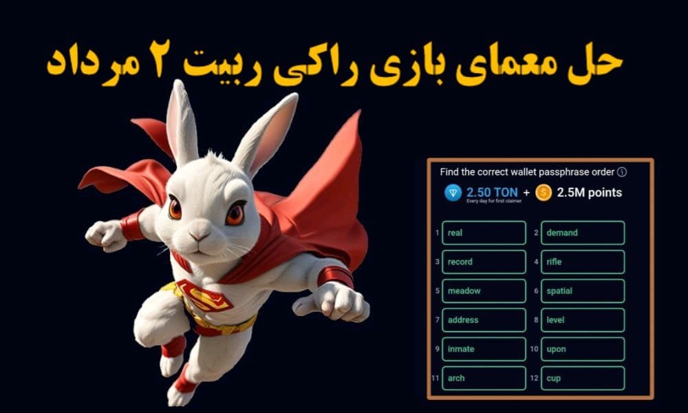 حل معمای بازی راکی ربیت ۲ مرداد