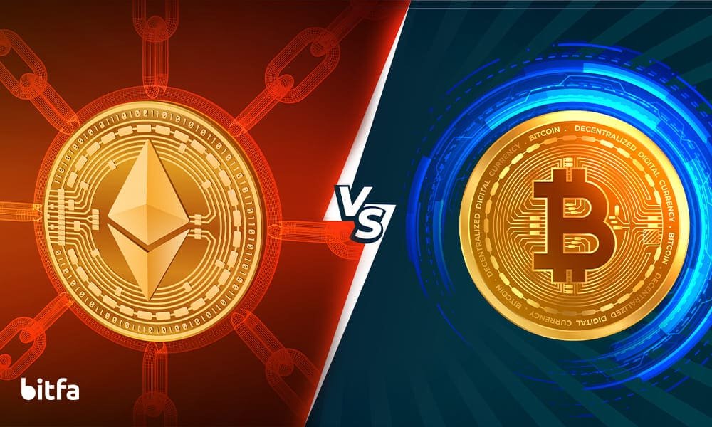 تفاوت ها و شباهت های بین بیت کوین و اتریوم