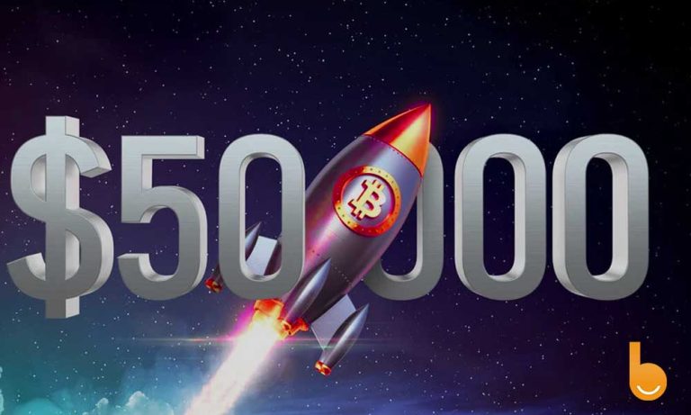 قیمت بیت کوین بعد از دو سال به 50 هزار دلار رسید