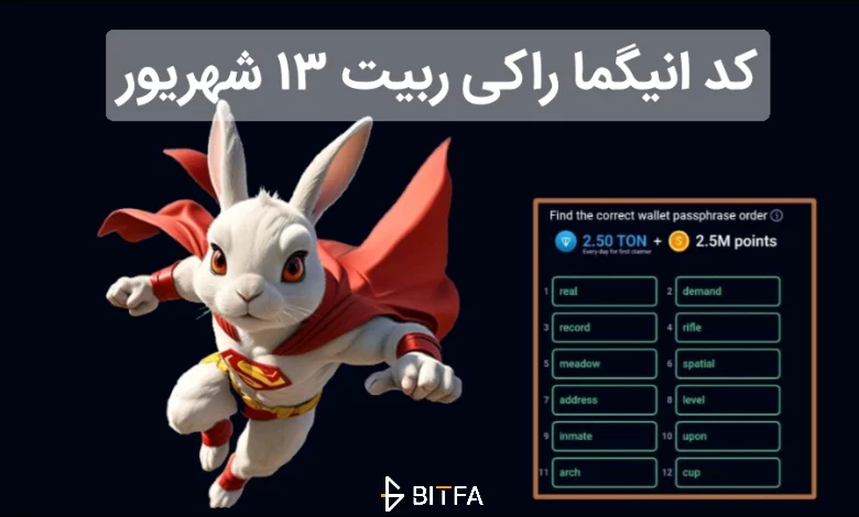 کد انیگما راکی ربیت امروز ۱۳ شهریور رونمایی شد