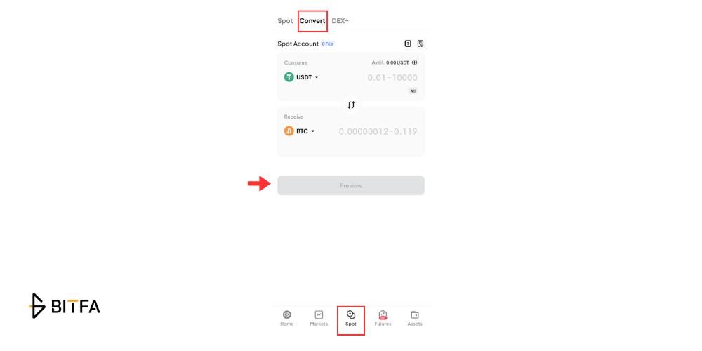 آموزش Swap در صرافی توبیت