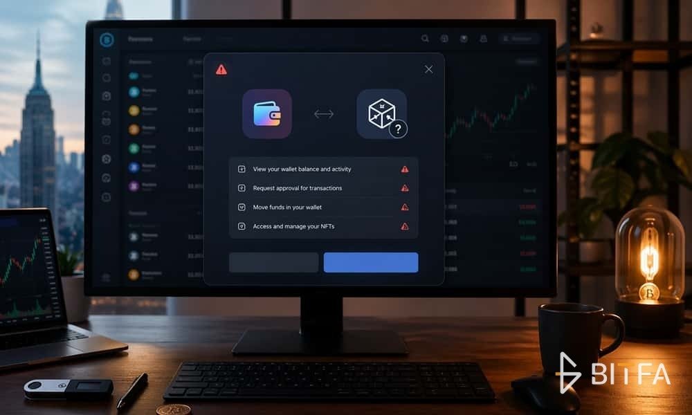 اتصال کیف پول به سایت های ناشناس