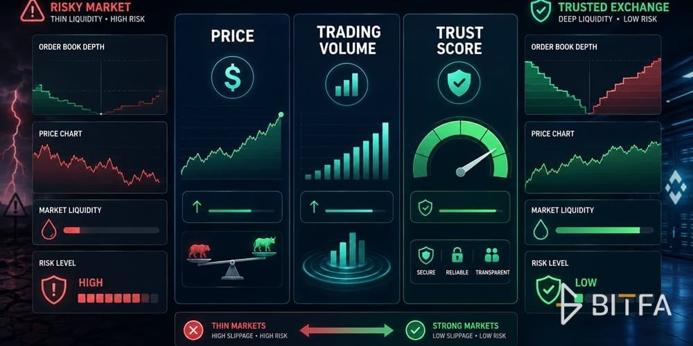 بررسی صرافی&zwnj;ها و نقدشوندگی در CoinGecko