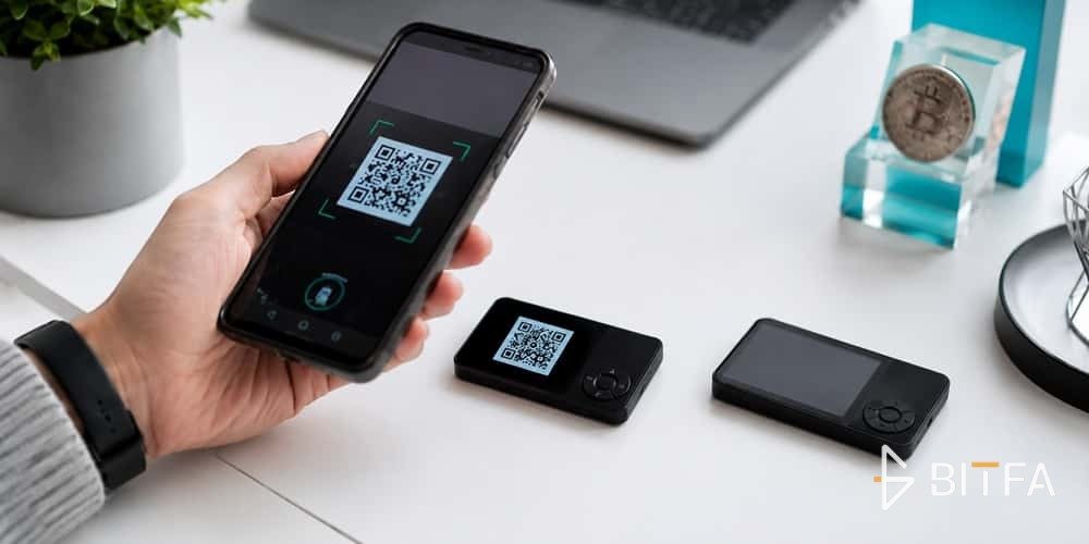 اسکن QR Code کیف پول سیف پال با موبایل