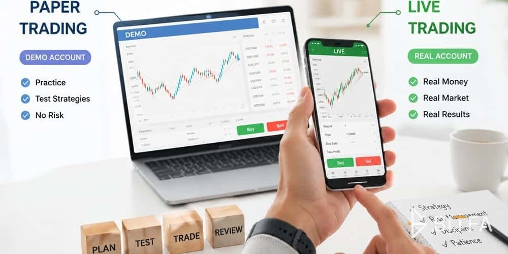 تفاوت لایو ترید با پیپر تریدینگ