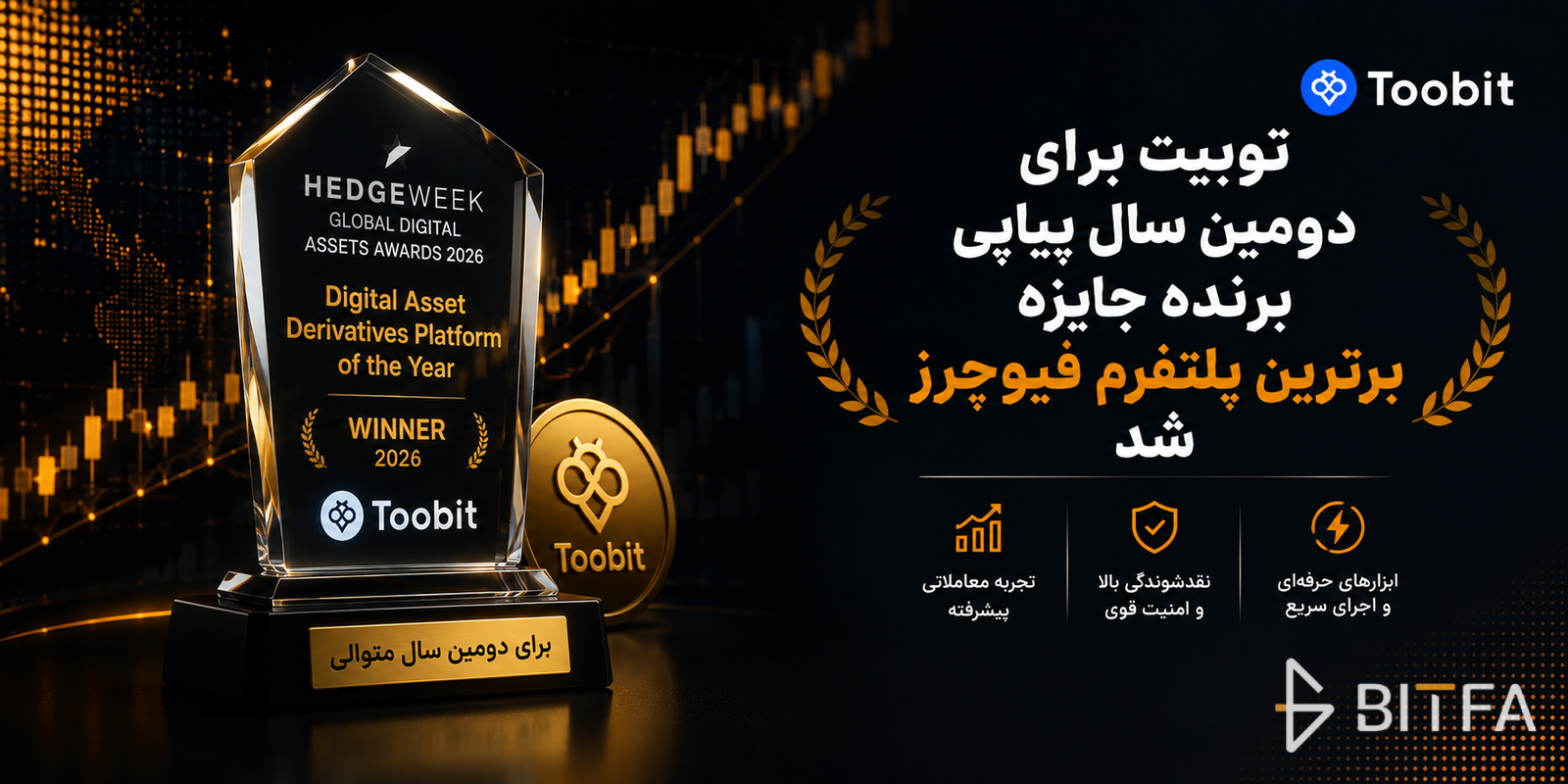 توبیت برنده جایزه برترین پلتفرم فیوچرز