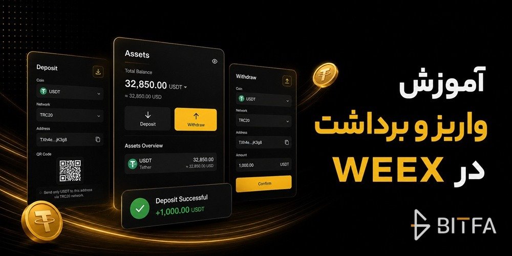 آموزش واریز و برداشت در WEEX
