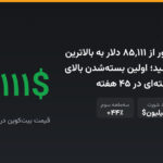 بیت‌کوین با عبور از ۸۵,۱۱۱ دلار به بالاترین سطح ۸ ماه رسید؛ اولین بسته‌شدن بالای میانگین ۵۰ هفته‌ای در ۴۵ هفته